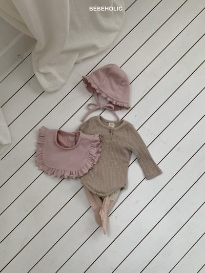 Bebe holic30｜(3m-18m) 鈕扣坑條包屁衣15