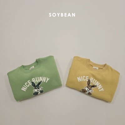 Soybean27｜(75cm-118cm) 小兔印花休閒上衣6