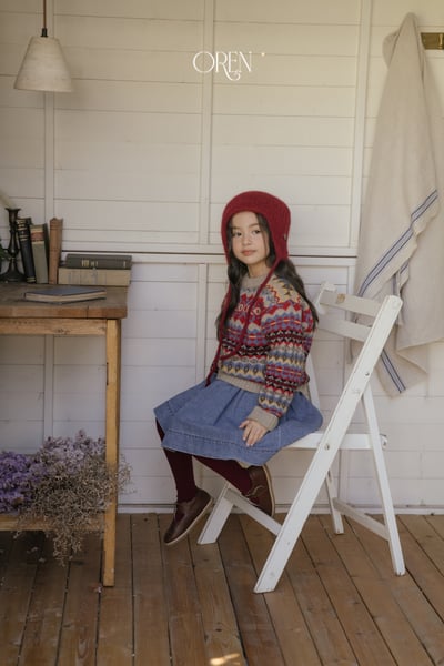 OREN20｜(85-120cm-mom) 復古北歐提花針織毛衣5