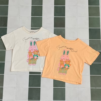 1st blue37｜(~93-118cm) 小兔印花上衣3