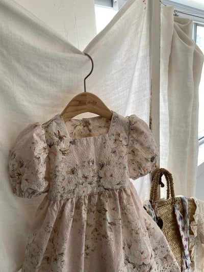 Anne Shirley30｜(1y-5y) 3色古典玫瑰花卉洋裝8