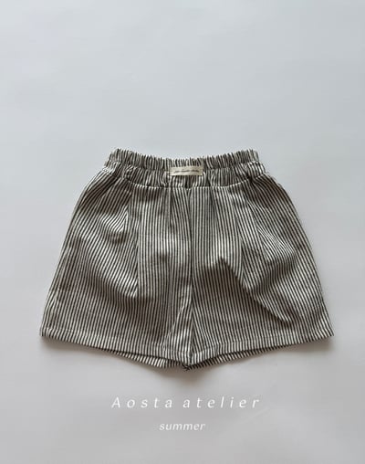 AOSTA26｜(6m-5y) 4款線條小標短褲6