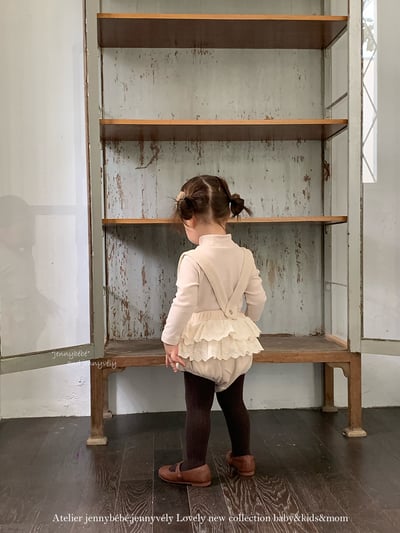 JE 606｜(73-100cm)  絨毛翻領吊帶褲套裝22