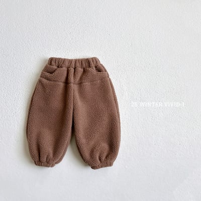 vivid12｜(78cm-125cm) 素面刷毛縮口褲6