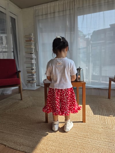 Color18｜(75-115cm) 素面捲邊上衣21