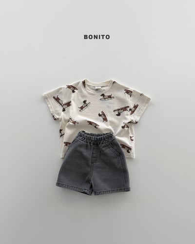 Bonito24｜(75cm-125cm) 2色夏季衝浪狗上衣5