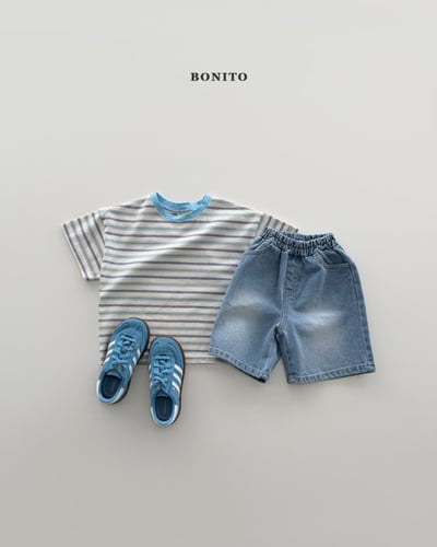 Bonito56｜(75cm-125cm) 2色變色條紋上衣5