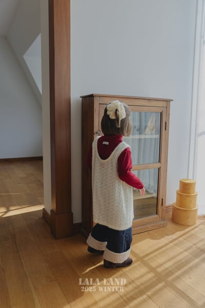 lala land75｜(75cm-120cm) 2色反摺刷毛直筒牛仔褲13