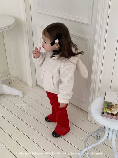 JE 424｜(80-110cm)  絨毛小喇叭長褲9