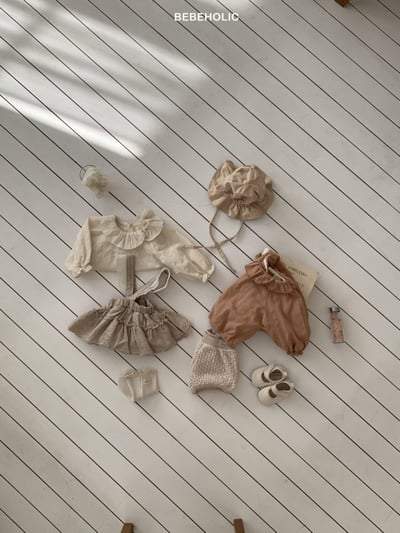 Bebe holic39｜(3m-18m) 花瓣領縮口襯衫9