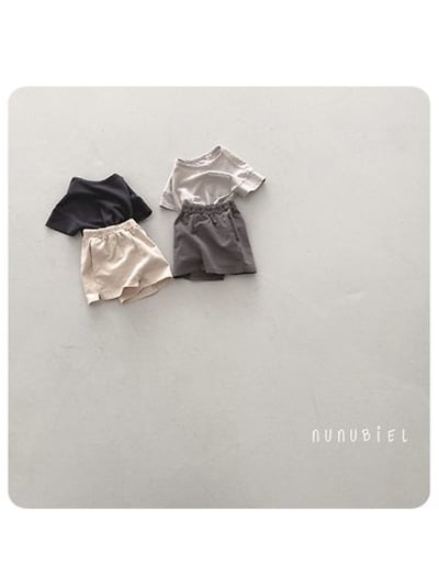 NUNU BIEL24｜(65-115cm) 素色棉質短褲4