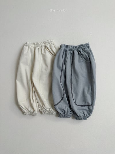 MiniRobe06｜(70-110) 素面圓弧壓線縮口褲13