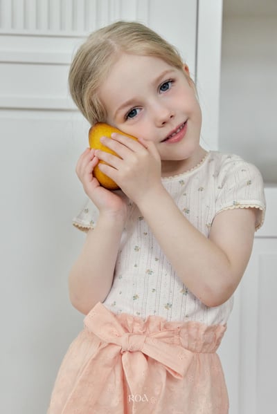 ROA25｜(6m-18m) 2色蕾絲滾邊碎花上衣9