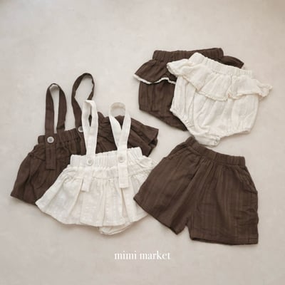mimi market21 (75-90cm)  條紋吊帶半身裙5
