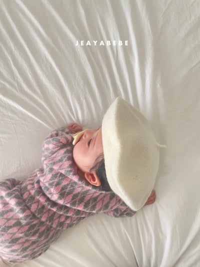 JEAYA08｜(3m-12m) 3色復古菱形針織套裝16