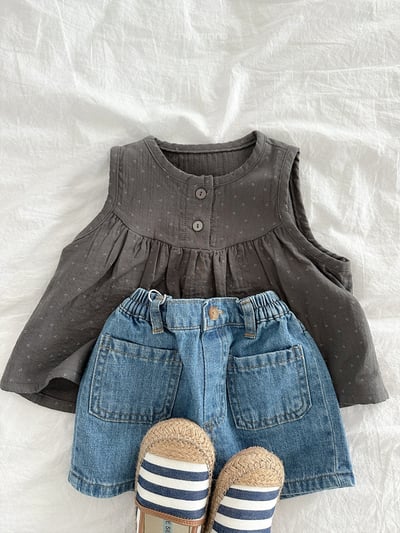 MiniRobe42｜(70-110) 印花傘狀無袖上衣9