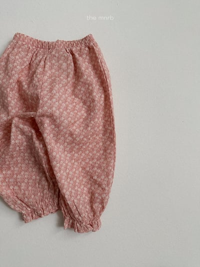 MiniRobe04｜(70-110) 雪花印花縮口長褲9