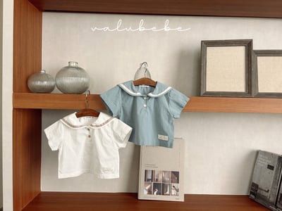 Valubebe 03｜(65-90cm)  水手紐扣襯衫2