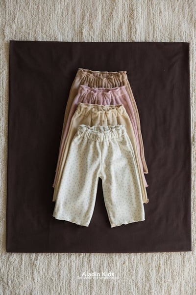 ALADIN04｜(75cm-114cm) 絲絨素面/碎花捲邊直筒褲1