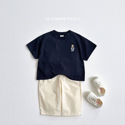 vivid60｜(78cm-125cm) 4款簡約小熊刺繡素色上衣23