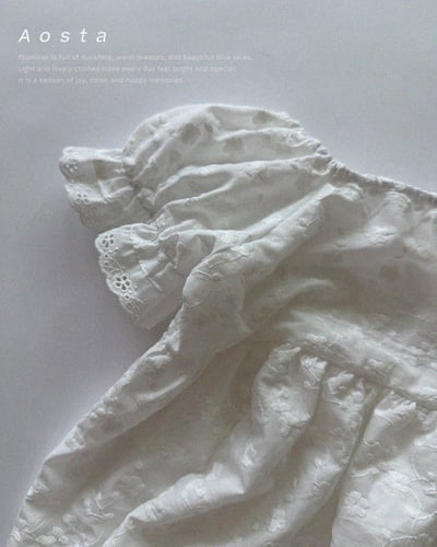 AOSTA16｜(6m-5y) 3款蕾絲泡泡袖洋裝10