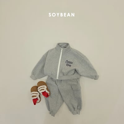 Soybean17｜(75cm-118cm) 拉鍊外套工裝束口褲套裝7