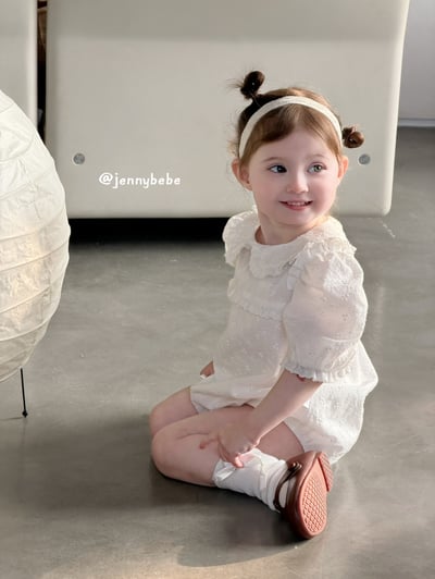 JE716｜(66-90cm) 壓紋花朵包屁衣5