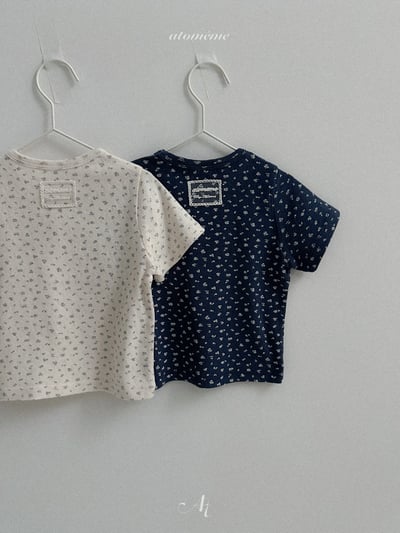 Atomeme24｜(70-110) 蕾絲小標短袖上衣9