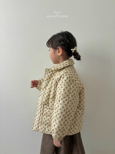 Monpetitbebe13｜(70cm-110cm) 碎花夾層棉質外套13