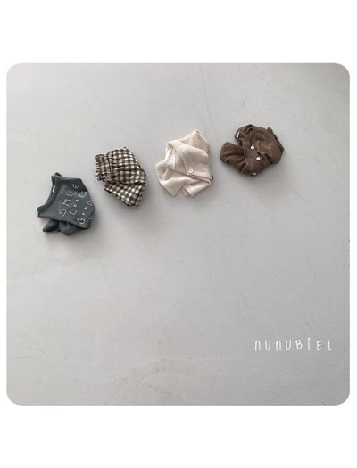 NUNU BIEL29｜(65-115cm) 棋盤格子褲4