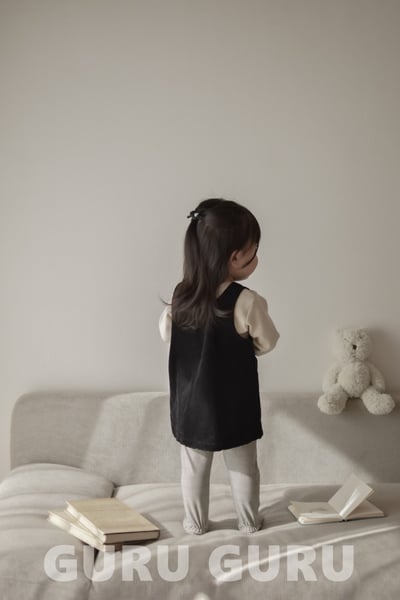 GURU GURU24｜(6m-24m) 2色燈芯絨口袋背心佯裝8