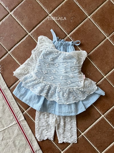 thelala38｜ (70-115) 壓花細肩洋裝4