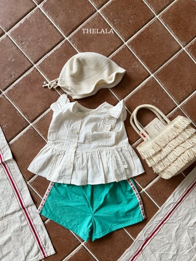 thelala51｜ (70-115) 壓花櫻桃格紋背心上衣13