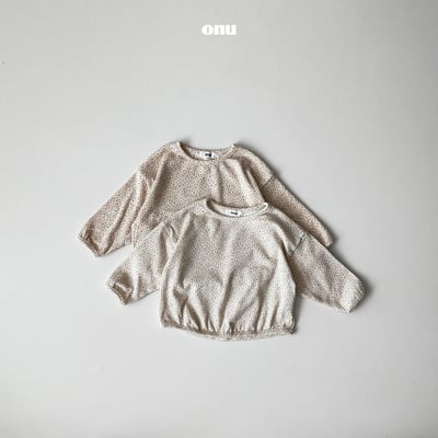 onu 46｜(70cm-115cm) 碎花圓弧上衣1