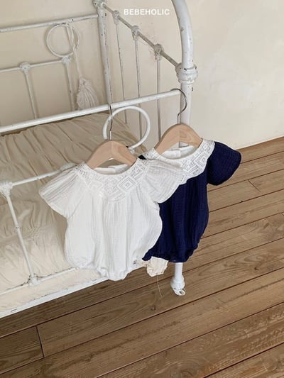 Bebe holic22｜(3m-18m) 編織領連身服11