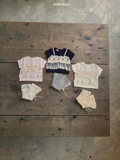 Bebe holic44｜(3m-18m) 背心蕾絲上衣4