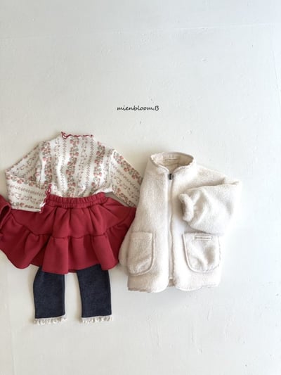 Bloom.b45｜(0m-24m/85cm-125cm) 蝴蝶結印花絎縫雙面刷毛外套11