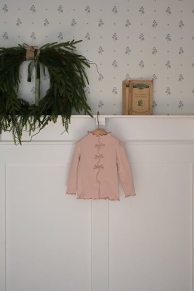 ROA39｜(6m-18m) 3色蝴蝶結緞帶捲邊上衣5