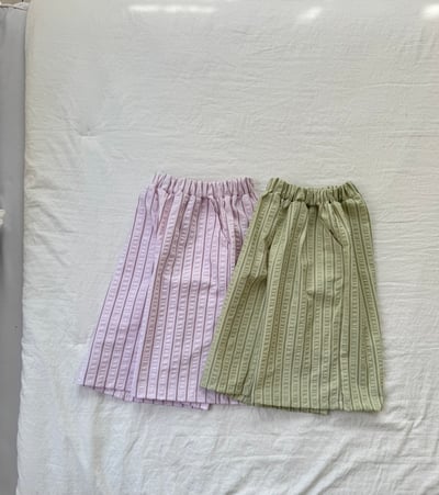 LePetitmot10｜(80-125cm) 線條寬腿長褲1