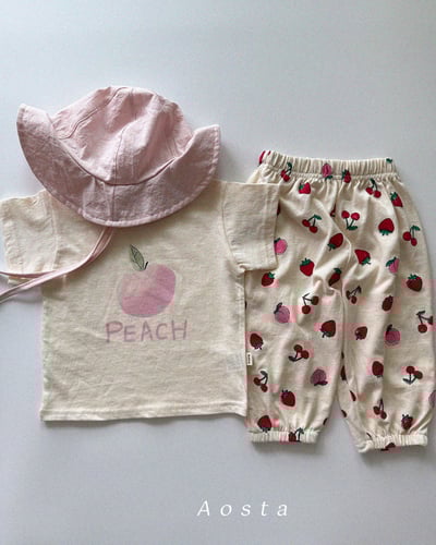 AOSTA28｜(6m-5y) 2款檸檬桃子上衣10