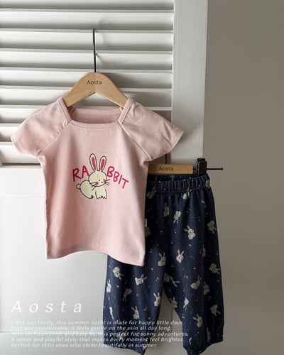 AOSTA27｜(6m-5y) 2款小兔兔方領上衣18