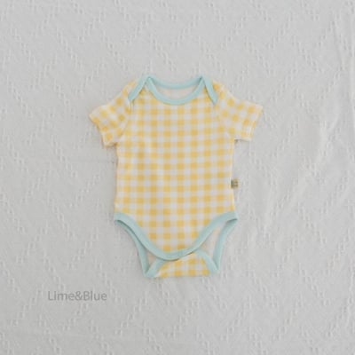 LIME&BLUE32｜(55-118cm MOM-DAD)  格紋親子套裝17