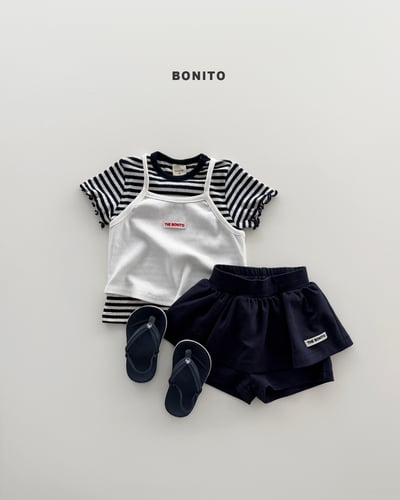 Bonito28｜(75cm-125cm) 3色木耳邊拼色上衣10