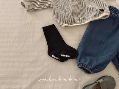 Valubebe11｜(65-90) 素面長襪三雙組8