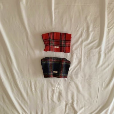 Fondue 35｜(Free  24x120cm)  格子圍巾2