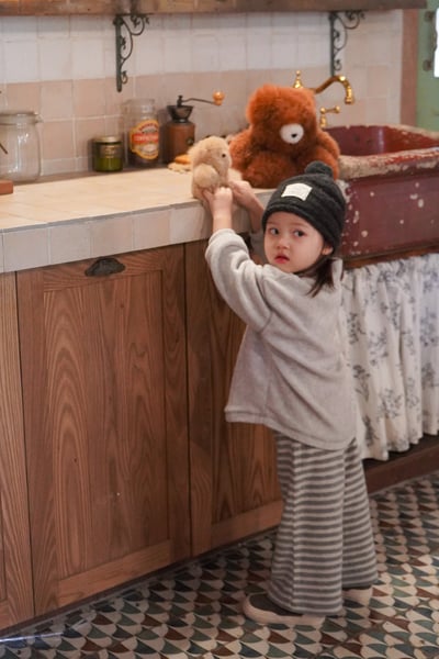 onu 54｜(70cm-115cm) 磨毛條文直筒長褲18