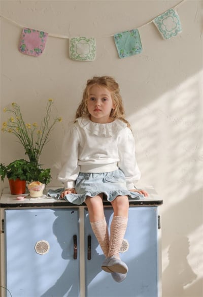 FLO33｜(75-140) 3色蕾絲無根長襪6