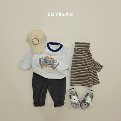 Soybean49｜(75cm-118cm) 滑雪熊印花休閒套裝9