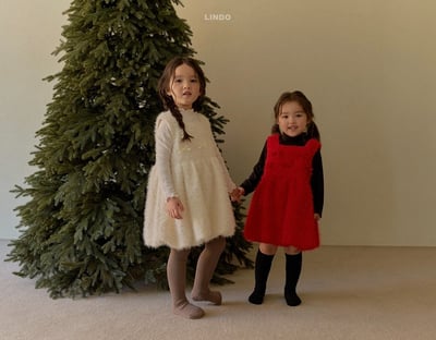 Lindo53｜(80cm-125cm) 壓紋小花朵捲邊上衣10