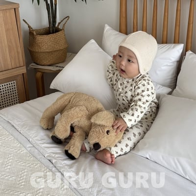 GURU GURU06｜(6m-24m) 4色磨毛綁帶帽9